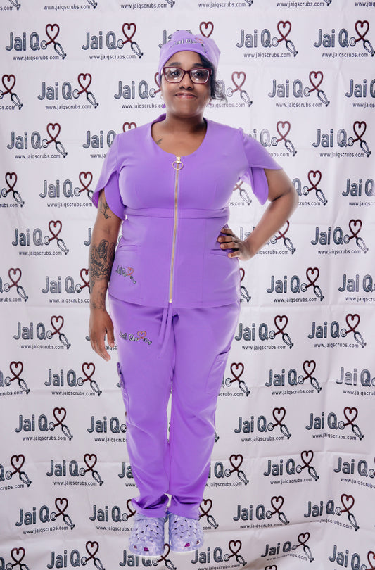 Lavender Journey Scrub Pants
