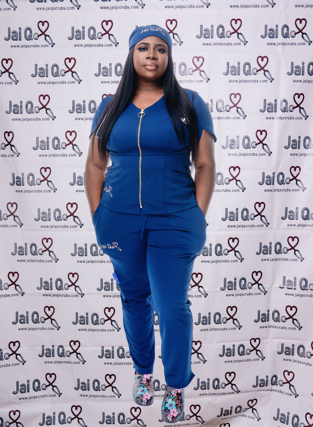 Navy Blue Journey Scrub Pants