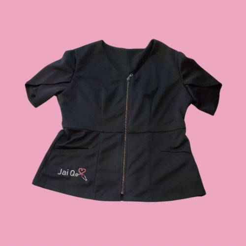 Black Journey Scrub Top