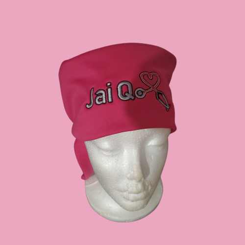 Lipstick Pink Scrub Hat