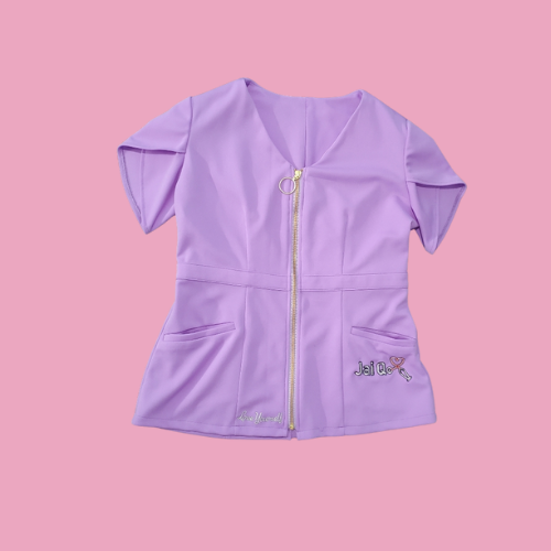Lavender Journey Scrub Top